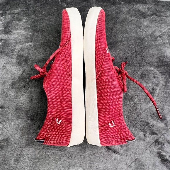 Sperry Bodie Sneaker Shoes size 6 M Big Kids or 8 Women Red Washable Fabric - Picture 7 of 10